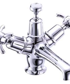 Burlington Anglesey Basin Mixer Tap with Ceramic Indice & Click Clack Waste - AN6