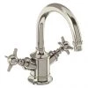 Arcade Highneck Monobloc Basin Mixer Tap - Nickel - Various Tap Head Options -Cheap Traditional Taps Store ARC14 P