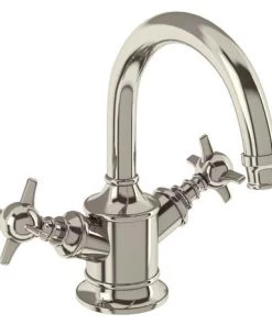 Arcade Highneck Monobloc Basin Mixer Tap - Nickel - Various Tap Head Options