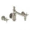 Arcade Three Hole Wall Mounted Basin Mixer - Nickel - Various Tap Head Options -Cheap Traditional Taps Store ARC16 P