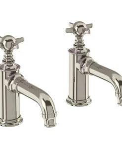 Arcade Basin Pillar Taps - Nickel - Various Tap Head Options