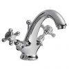 Bayswater Black Crosshead Mono Basin Mixer + Pop-Up Waste -Cheap Traditional Taps Store BAYT145 P
