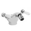 Bayswater White Lever Mono Bidet Mixer + Pop-Up Waste
