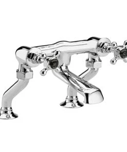 Hudson Reed Topaz Black Deck Mounted Bath Filler - BC403HX