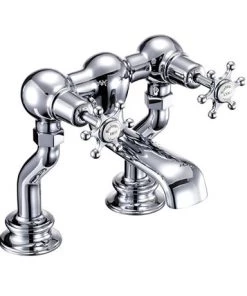Burlington Birkenhead Regent - Chrome Deck Mounted Bath Filler - BIR23