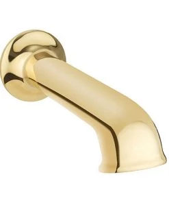 Crosswater Belgravia Unlacquered Brass Wall Mounted Bath Spout - BL0370WQ