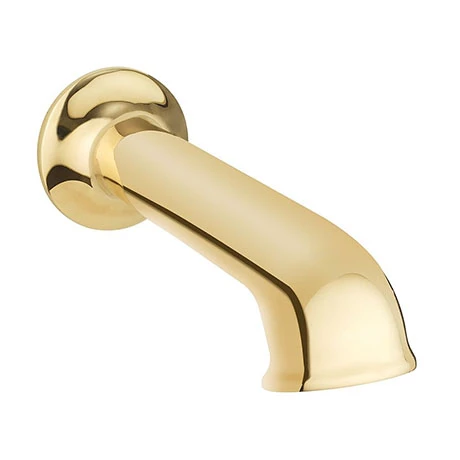Crosswater Belgravia Unlacquered Brass Wall Mounted Bath Spout - BL0370WQ 3 Crosswater Belgravia Unlacquered Brass Wall Mounted Bath Spout - BL0370WQ