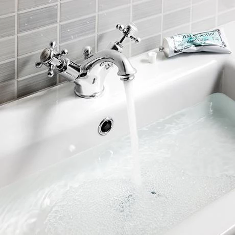 Crosswater - Belgravia Crosshead Monobloc Basin Mixer Tap with Pop-up Waste - BL110DPC 5 Crosswater - Belgravia Crosshead Monobloc Basin Mixer Tap with Pop-up Waste - BL110DPC - Image 3