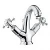 Crosswater - Belgravia Crosshead Highneck Monobloc Basin Mixer Tap with Pop-up Waste - BL112DPC -Cheap Traditional Taps Store BL112DPC P