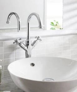 Crosswater - Belgravia Crosshead Tall Monobloc Basin Mixer Tap - Chrome - BL118DNC 8 Crosswater - Belgravia Crosshead Tall Monobloc Basin Mixer Tap - Chrome - BL118DNC -Cheap Traditional Taps Store BL118DNC D2 460