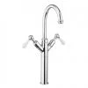 Crosswater - Belgravia Lever Tall Monobloc Basin Mixer Tap - Chrome - BL118DNC_LV -Cheap Traditional Taps Store BL118DNC LV P