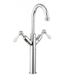 Crosswater - Belgravia Lever Tall Monobloc Basin Mixer Tap - Chrome - BL118DNC_LV