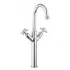 Crosswater - Belgravia Crosshead Tall Monobloc Basin Mixer Tap - Chrome - BL118DNC -Cheap Traditional Taps Store BL118DNC P