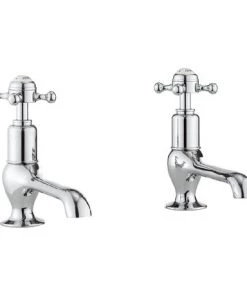Crosswater - Belgravia Crosshead Long Nose Basin Taps - BL140DNC