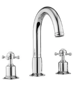 Crosswater - Belgravia Crosshead 3 Tap Hole Bath Mixer - BL330DC