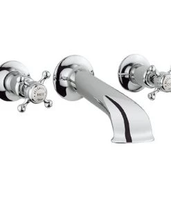 Crosswater - Belgravia Crosshead Wall Mounted Bath Spout with Stop Taps