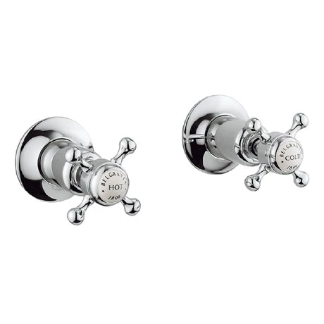 Crosswater - Belgravia Crosshead Wall Stop Taps - BL350WC 3 Crosswater - Belgravia Crosshead Wall Stop Taps - BL350WC