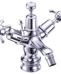Burlington Anglesey Regent - Bidet Mixer with Pop Up Waste - ANR13