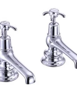 Burlington Anglesey Regent - Chrome Bath Taps - ANR3