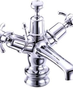Burlington Anglesey Regent Chrome Basin Mixer Tap with Pop Up Waste - ANR4