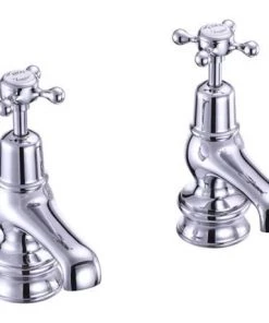 Burlington Claremont Regent - Chrome 3" Basin Taps - CLR1