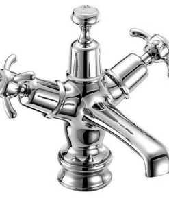Burlington Anglesey Regent Basin Mixer Tap with Click Clack Waste - ANR6