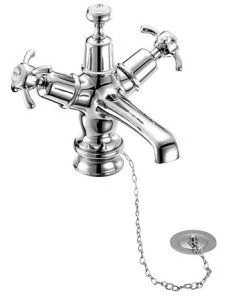 Burlington Anglesey Regent Basin Mixer Tap with Plug & Chain Waste - ANR5