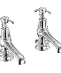 Burlington Anglesey Regent - Chrome 5" Basin Taps - ANR2