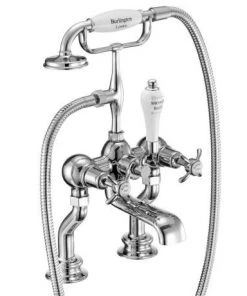 Burlington Anglesey Regent - Chrome Deck Mounted Bath/Shower Mixer - ANR15 -Cheap Traditional Taps Store Burlington Anglesey Regent Chrome Deck Mounted Bath Shower Mixer ANR15 d1 460