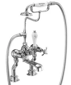Burlington Anglesey Regent - Chrome Deck Mounted Bath/Shower Mixer - ANR15