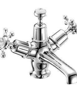 Burlington - Birkenhead Basin Mixer Tap with Ceramic Indice & Click Clack Waste - BI6