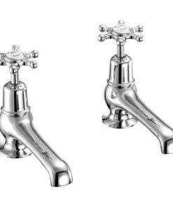 Burlington Birkenhead - Chrome 5" Basin Taps - BI2