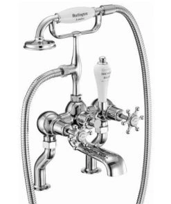 Burlington - Birkenhead Deck Mounted Bath/Shower Mixer - BI15 -Cheap Traditional Taps Store Burlington Birkenhead Deck Mounted Bath Shower Mixer BI15 d1 460