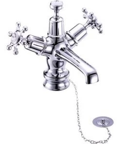 Burlington Birkenhead Regent Basin Mixer Tap with Plug and Chain - BIR5