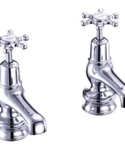 Burlington Birkenhead Regent - Chrome 3" Basin Taps - BIR1
