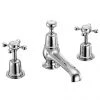 Burlington Claremont Chrome 3TH Basin Mixer with Pop Up Waste - CL12 -Cheap Traditional Taps Store Burlington Claremont Chrome 3 Tap Hole Basin Mixer with Pop Up CL12 p