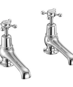 Burlington Claremont - Chrome 5" Basin Taps - CL2