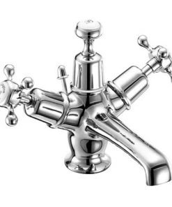 Burlington Claremont - Chrome Basin Mixer Tap with Pop Up Waste - CL4