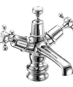 Burlington Claremont Regent Basin Mixer Tap with Click Clack Waste - CLR6