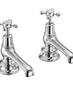 Burlington Claremont Regent - Chrome Bath Taps - CLR3