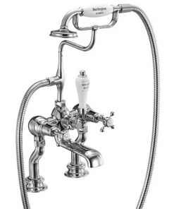Burlington Claremont Regent - Chrome Deck Mounted Bath/Shower Mixer - CLR15