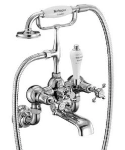 Burlington Claremont Regent - Wall Mounted Bath/Shower Mixer - CLR17 -Cheap Traditional Taps Store Burlington Claremont Regent Wall Mounted Bath Shower Mixer CLR17 d1 460