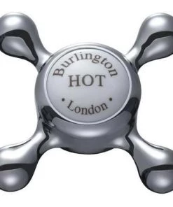 Burlington Claremont Wall Mounted Bath Shower Mixer w Rigid Riser, Straight Arm & 6" Rose -Cheap Traditional Taps Store Burlington Claremont Wall Mounted Bath Shower Mixer H295 CL d3 375