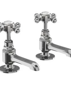 Burlington - Stafford Long Nose Basin Pillar Taps - STA12-QT