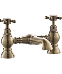 Chatsworth 1928 Antique Brass Crosshead Bath Filler Tap