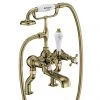 Burlington Gold Claremont Deck Mounted Bath Shower Mixer