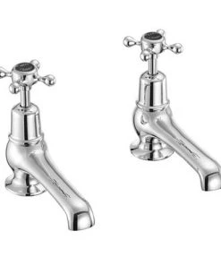 Burlington Claremont Black Basin Taps 5"