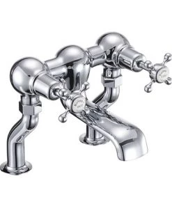 Burlington Claremont - Chrome Deck Mounted Bath Filler - CL23