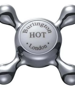 Burlington Claremont Angled Deck Mounted Bath/Shower Mixer - CL19 -Cheap Traditional Taps Store CLAREMONT TAP HEAD VERY LARGE7 375