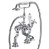 Burlington Claremont Regent - Angled Deck Mounted Bath/Shower Mixer - CLR19 -Cheap Traditional Taps Store CLR19 n p